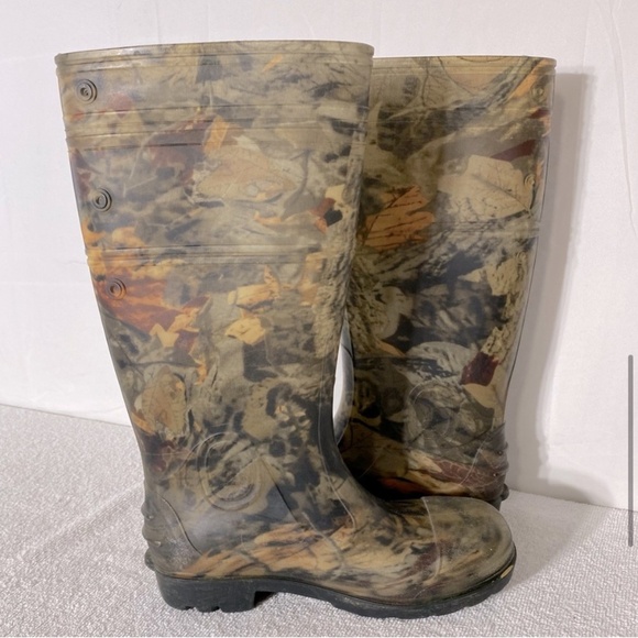 Men’s Woodlands Camo Rubber Boots Rain Boots 7 - Picture 8 of 15